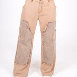 Beige Mid Rise Carpenter Wide Leg Jean - Liquor n Poker