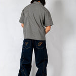 Black Boxy Micro Check Shirt - Liquor n Poker