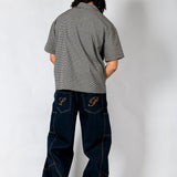 Black Boxy Micro Check Shirt - Liquor n Poker