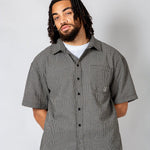 Black Boxy Micro Check Shirt - Liquor n Poker