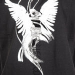 Black Diamanté Graphic Printed T-Shirt - Liquor n Poker