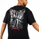 Black Diamanté Graphic Printed T-Shirt - Liquor n Poker