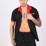 Black Embroidered Golf Club Shorts - Liquor n Poker