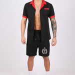 Black Embroidered Golf Club Shorts - Liquor n Poker