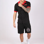 Black Embroidered Golf Club Shorts - Liquor n Poker