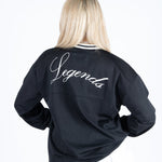 Black 'Legends' Varsity Long Sleeve - Liquor n Poker