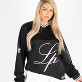 Black 'Legends' Varsity Long Sleeve - Liquor n Poker