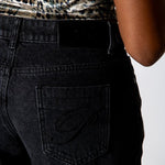 Black Mid Rise Straight Leg Jeans (No Turn Up) - Liquor n Poker
