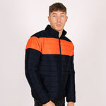 Black & Orange Puffer Jacket - Liquor n Poker