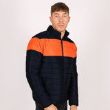 Black & Orange Puffer Jacket - Liquor n Poker