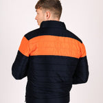 Black & Orange Puffer Jacket - Liquor n Poker
