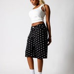 Black Polka Dot Denim Jorts - Liquor n Poker