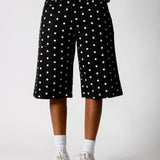 Black Polka Dot Denim Jorts - Liquor n Poker
