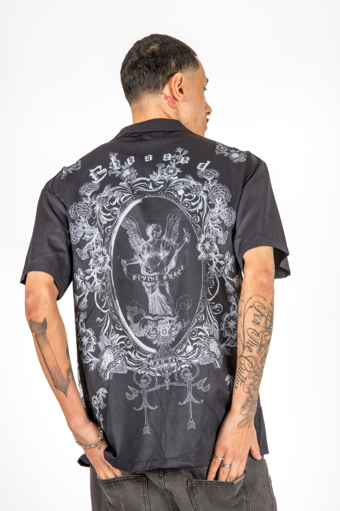 Black Royal Printed Shirt - Liquor n Poker