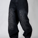 Black Snake Print Viper Baggy Jeans - Liquor n Poker