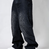 Black Snake Print Viper Baggy Jeans - Liquor n Poker