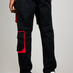 Black Tech Utility Straight Leg Cargos - Liquor n Poker