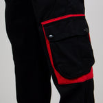 Black Tech Utility Straight Leg Cargos - Liquor n Poker