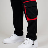 Black Tech Utility Straight Leg Cargos - Liquor n Poker