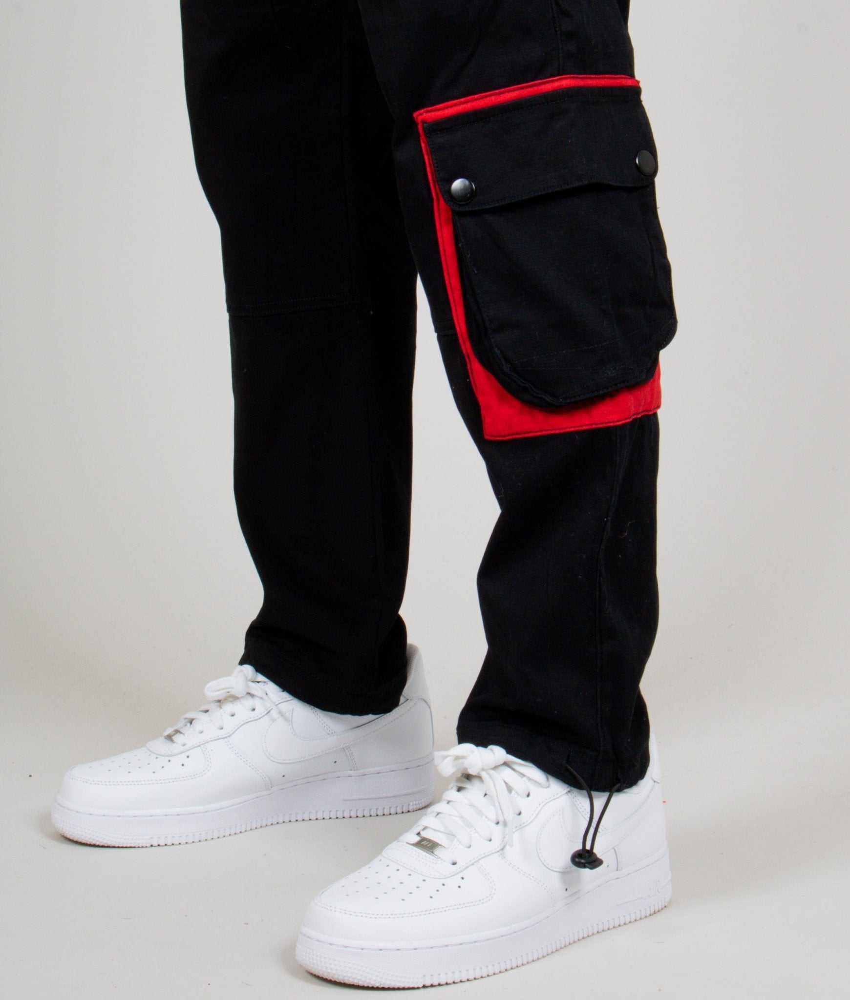 Black Tech Utility Straight Leg Cargos - Liquor n Poker