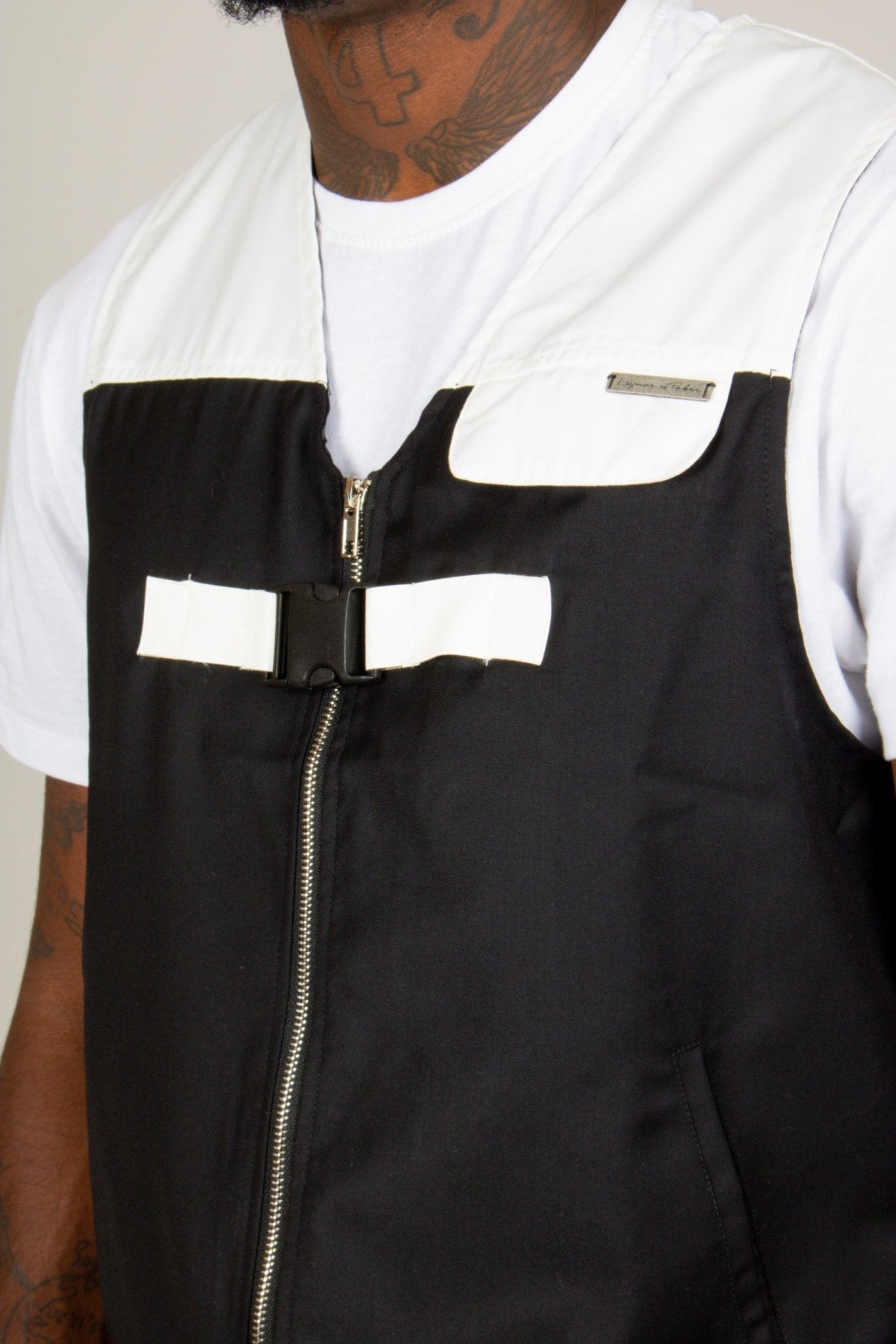 Black Utility Pocket Co - Ord Gilet - Liquor n Poker