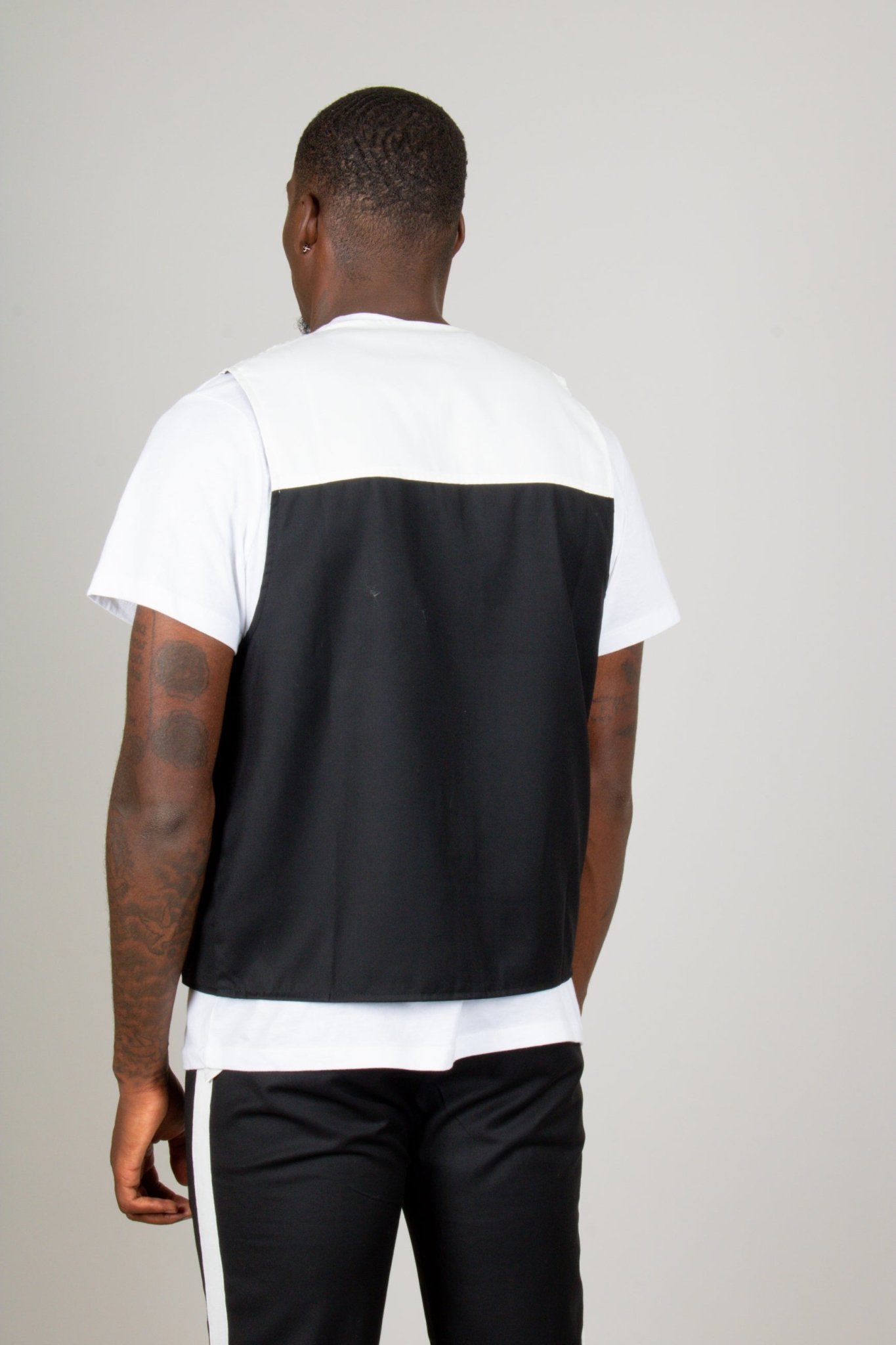 Black Utility Pocket Co - Ord Gilet - Liquor n Poker