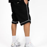 Black Varsity Shorts - Liquor n Poker