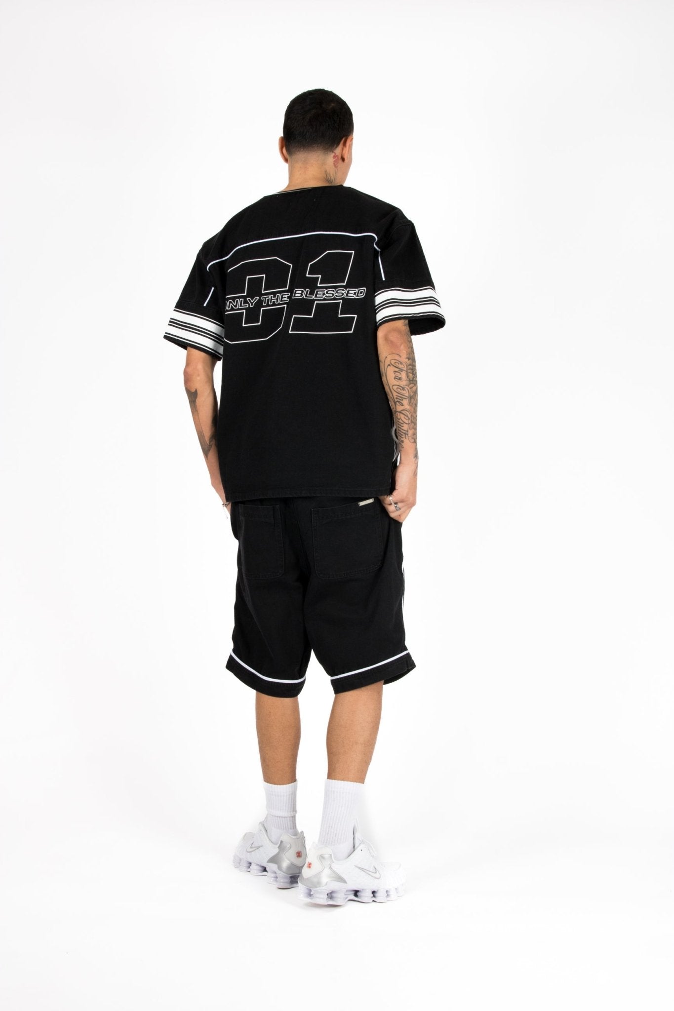 Black Varsity Shorts - Liquor n Poker