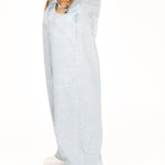 Bleach Wash Denim Baggy Carpenter Jeans - Liquor n Poker