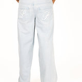 Bleach Wash Denim Baggy Carpenter Jeans - Liquor n Poker