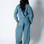 Blue Baggy Pinstripe Jeans - Liquor n Poker