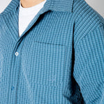 Blue Check Zip - Up Flannel Shirt - Liquor n Poker