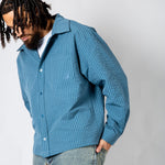 Blue Check Zip - Up Flannel Shirt - Liquor n Poker