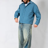 Blue Check Zip - Up Flannel Shirt - Liquor n Poker