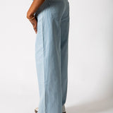Blue Hickory Stripe Baggy Jeans - Liquor n Poker