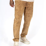 Brown Acid Wash Relaxed Corduroy Trouser - Liquor n Poker