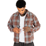 Brown Check Cropped Flannel Shirt - Liquor n Poker