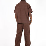 Brown Clasp Detail Utility Shirt - Liquor n Poker