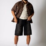 Brown Fireman Clasp Buckle Shirt - Liquor n Poker