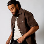 Brown Fireman Clasp Buckle Shirt - Liquor n Poker