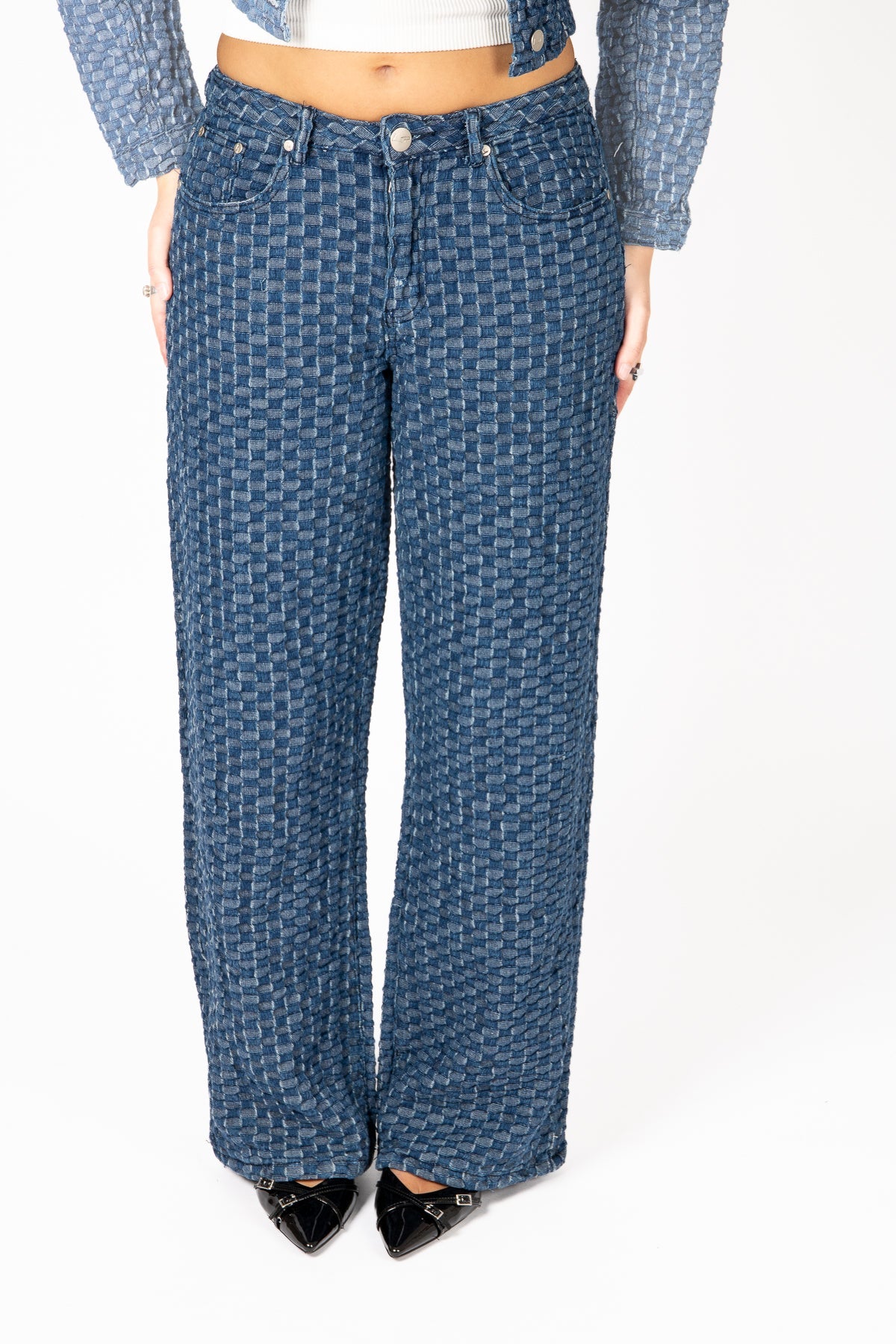 Bubble Denim Mid Rise Jeans - Liquor n Poker