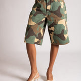 Camo Diamante Flame Jorts - Liquor n Poker