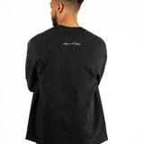 Charcoal Long Sleeve "Renaissance" Graphic Printed T-Shirt - Liquor n Poker