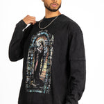 Charcoal Long Sleeve "Renaissance" Graphic Printed T-Shirt - Liquor n Poker