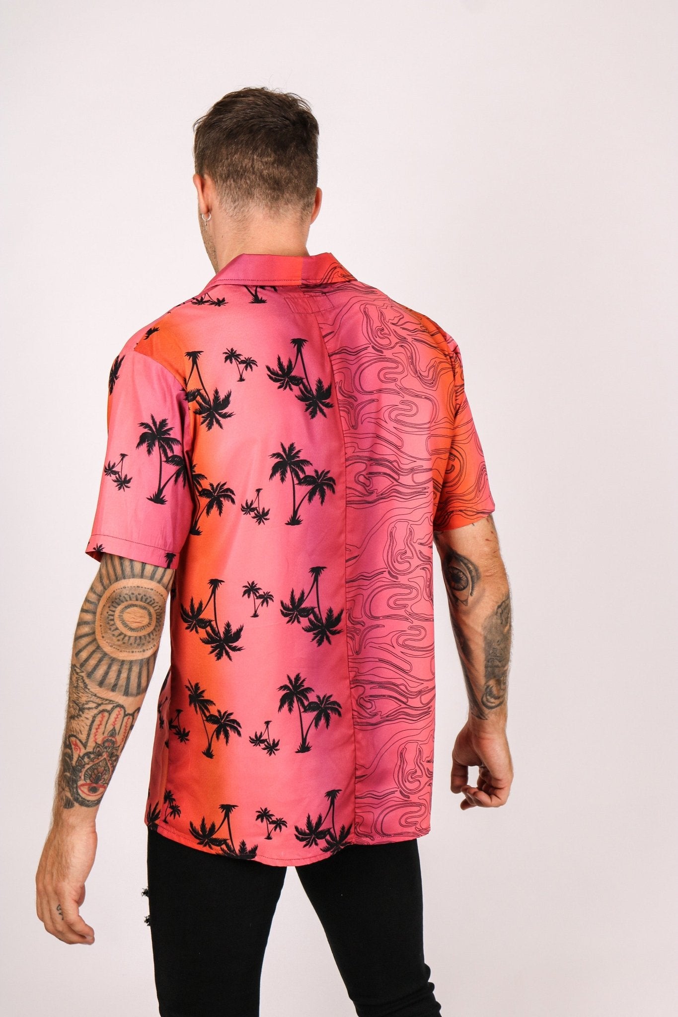 Cuba Hawaiian Resort Shirt With Split Print - Liquor n Poker