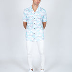 Daydreamer Clouds Print Revere Shirt - Liquor n Poker
