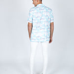 Daydreamer Clouds Print Revere Shirt - Liquor n Poker