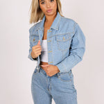 Diamante Denim High Rise Mom Jean - Liquor n Poker