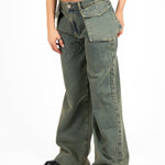 Dirty Wash Denim Baggy Pocket Jean - Liquor n Poker