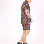 Downtown Graffiti Printed Revere Collar Shirt - Liquor n Poker